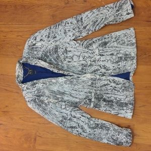 Armani Exchange Women's Blazer White Black Size 0